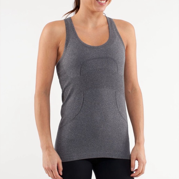 Lululemon Swiftly Tech Racerback in Heathered Black gray - Picture 2 of 16